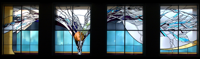 Bloomington Hospital Chapel - stained glass by Charlotte Ann Paul