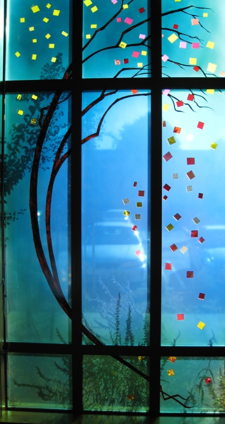 Seasons Stained Glass installation in Mountain View, California